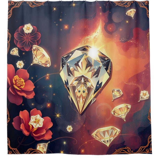 Cortina De Ducha Die Seele des Lichts – Diamant in seiner Reinheit (Anverso)