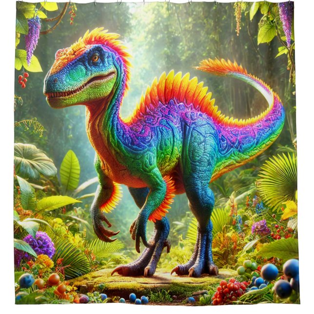 Cortina De Ducha Dinosaurio (Anverso)