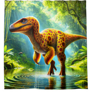 Cortina De Ducha Dinosaurio
