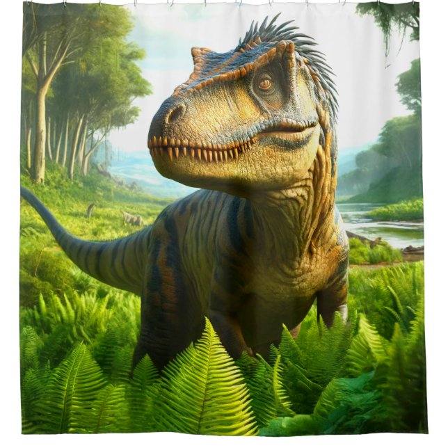 Cortina De Ducha Dinosaurio (Anverso)