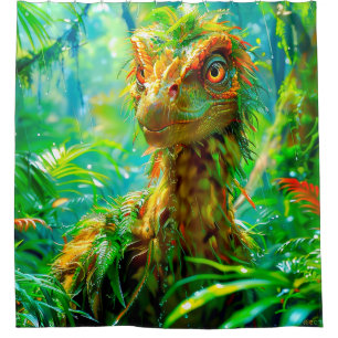 Cortina De Ducha Dinosaurio