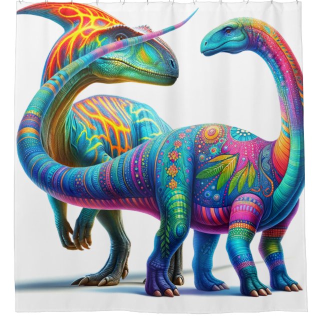 Cortina De Ducha Dinosaurio (Anverso)