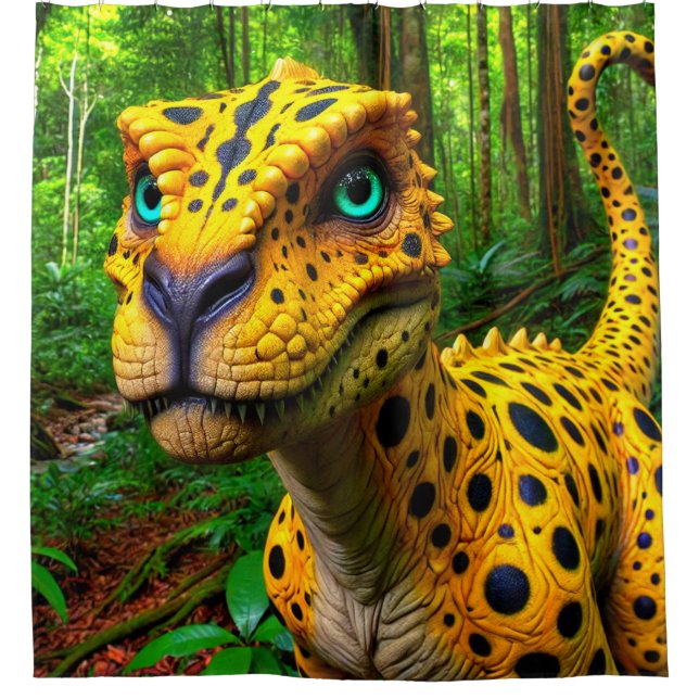 Cortina De Ducha Dinosaurio (Anverso)