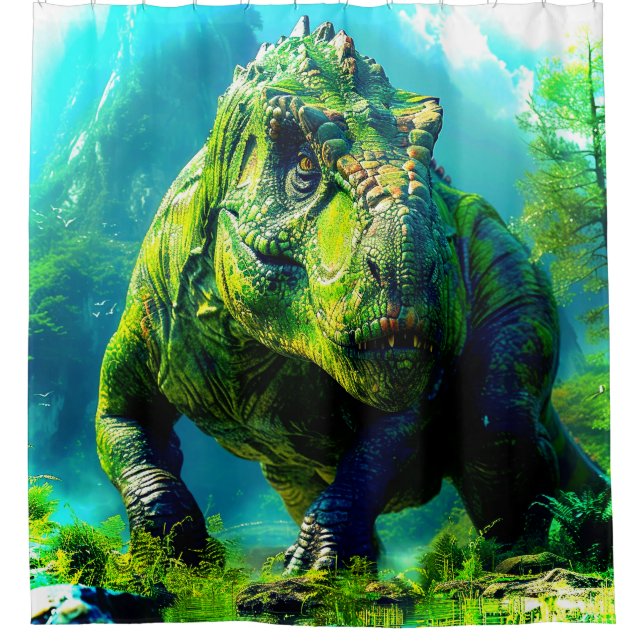 Cortina De Ducha Dinosaurio (Anverso)