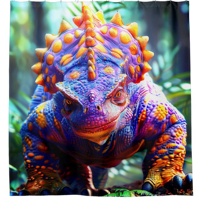 Cortina De Ducha Dinosaurio Guay (Anverso)