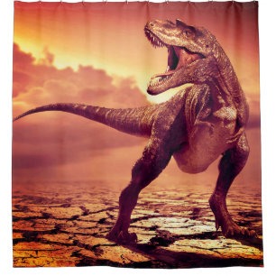 Cortina De Ducha Dinosaurio T-rex