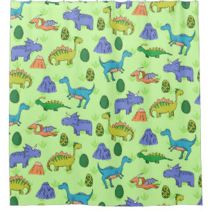Cortina De Ducha Dinosaurios Cuidados, Estilo Personalizado.