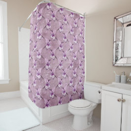 Cortina De Ducha Diseño 10 de la Serie de Papel Lavanda Efímera