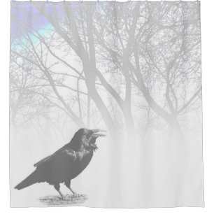 Cortina De Ducha Diseño 12 Crow Raven