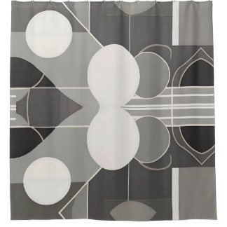 Cortina De Ducha Diseño abstracto contemporáneo y elegante
