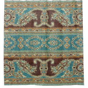 Cortina De Ducha Diseño árabe de Fabric Paisley Oriental