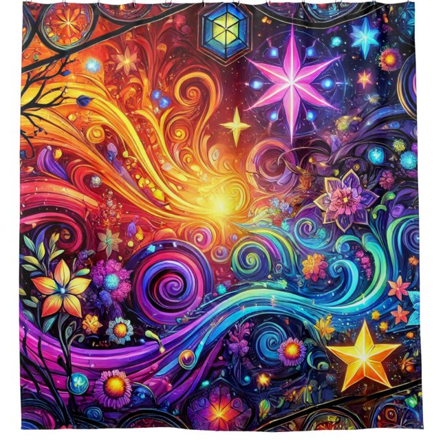 Cortina De Ducha Diseño artístico (Anverso)