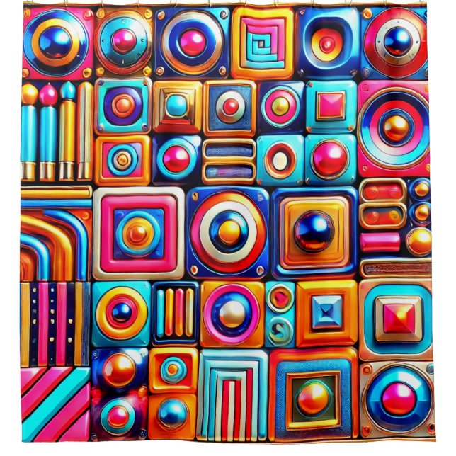 Cortina De Ducha Diseño artístico (Anverso)