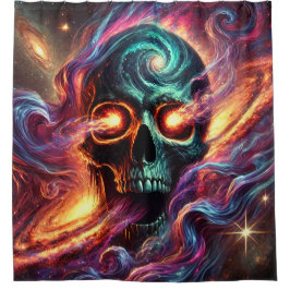 Cortina De Ducha Diseño artsy Skull