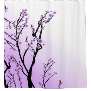 Cortina De Ducha Diseño de árbol púrpura 38
