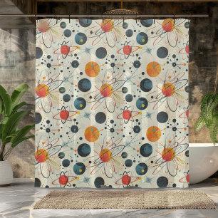 Cortina De Ducha Diseño de arte atómico