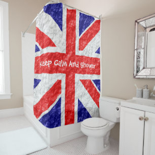 Cortina De Ducha Diseño de bandera Union Jack