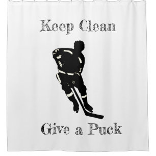 Cortina De Ducha Diseño de deporte de jugador de hockey