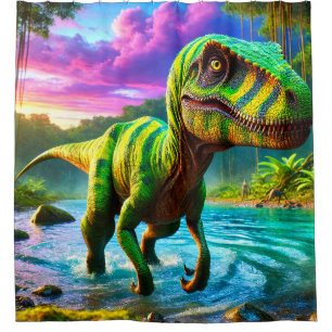 Cortina De Ducha Diseño de dinosaurios
