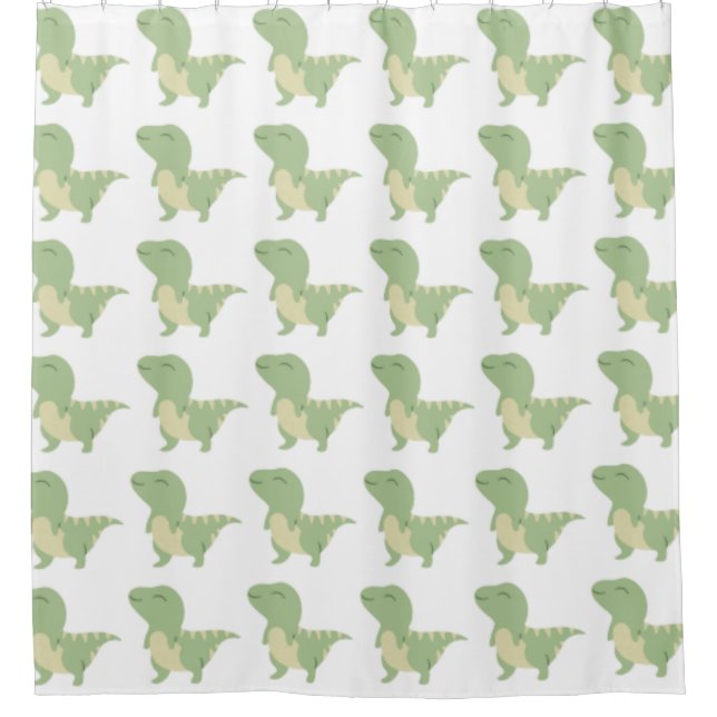 Cortina De Ducha Diseño de dinosaurios bebés (Anverso)