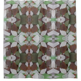 Cortina De Ducha Diseño de Kaleidoscope con vidrio de la costa del