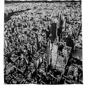 Cortina De Ducha Diseño de Manhattan