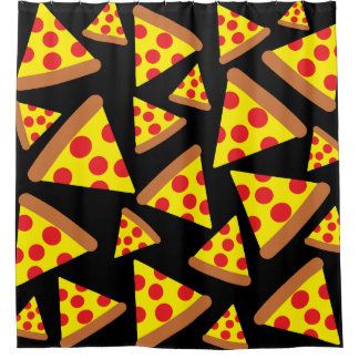 Cortina De Ducha Diseño de patrones de lonchas de pizza