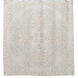 Cortina De Ducha Diseño del patrón de ornamento barroco de Mandala