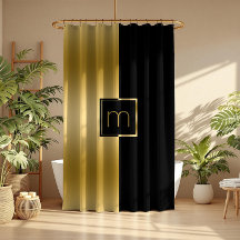 Diseño geométrico elegante en negro y oro