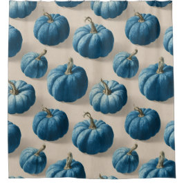 Cortina De Ducha Diseño moderno de caída de calabaza azul