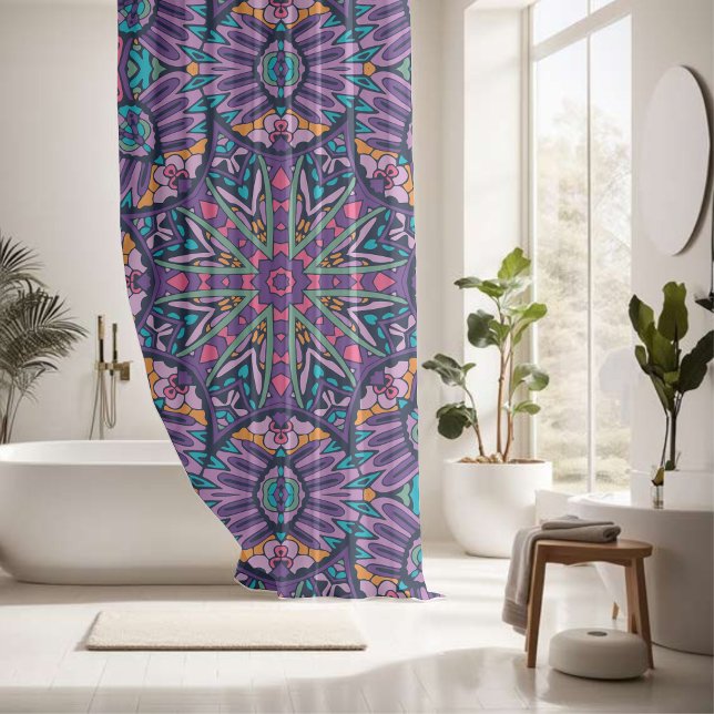 Cortina De Ducha Diseño orbórico cromático (Subido por el creador)