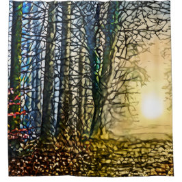 Cortina De Ducha Diseño paisajístico 276 Bosques