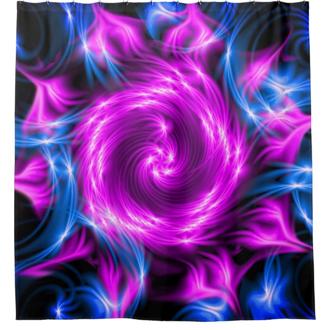 Cortina De Ducha Diseño rosa (Anverso)