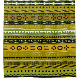 Cortina De Ducha Diseño tribal de Shango