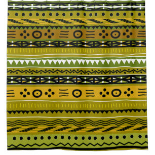 Cortina De Ducha Diseño tribal de Shango