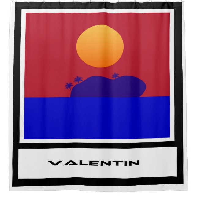 Cortina De Ducha Diseño Valentin No.1803 (Anverso)