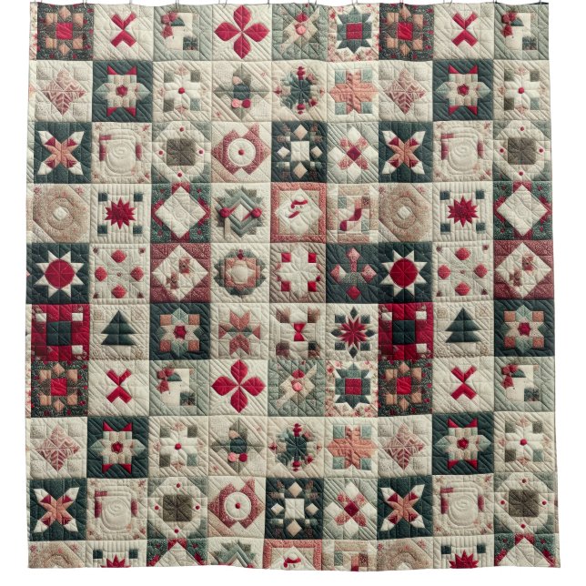 Cortina De Ducha Diseños de Navidades terminados (Anverso)