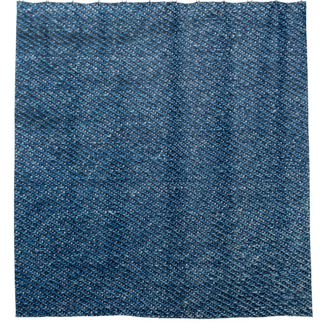Cortina De Ducha Disparo de cierre de textura de denim azul (Anverso)