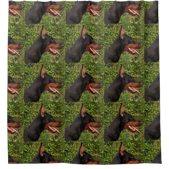 Cortina De Ducha doberman pinscher (Anverso)