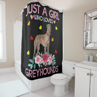 Cortina De Ducha Dog Just A Girl Who Loves Greyhounds