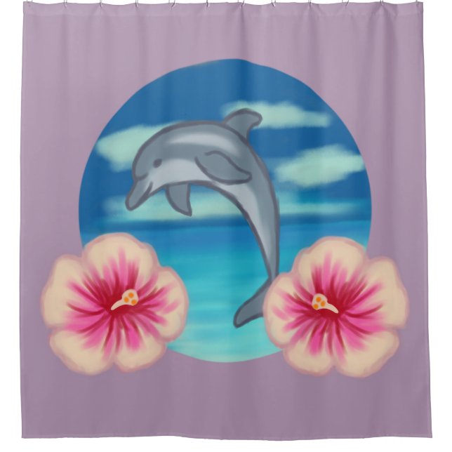 Cortina De Ducha Dolphin Paradise (Anverso)