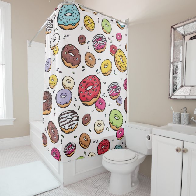 Cortina De Ducha Donuts seamless pattern (In situ)