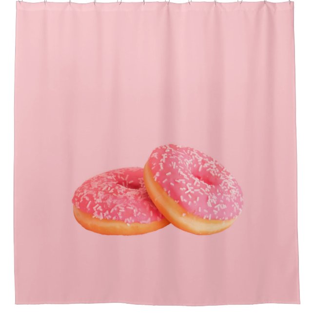 CORTINA DE DUCHA DOS DOUGHNUTS FRESCOS CON SPRINKLES (Anverso)