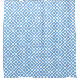 Cortina De Ducha Dosis de Polka de color azul