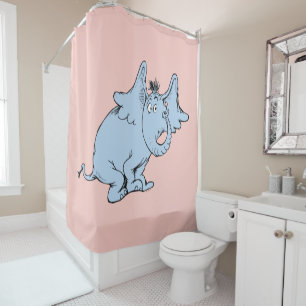 Cortina De Ducha Dr. Seuss   Horton mira de lado