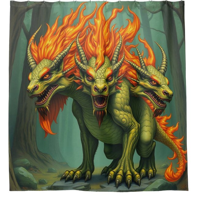 Cortina De Ducha 🔥 Drachenwelt – Das Reich der Lüfte und Flammen (Anverso)