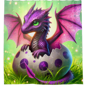 Cortina De Ducha Dragón de bebé