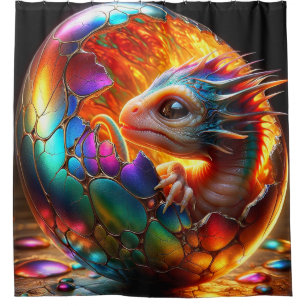 Cortina De Ducha Dragón de bebé