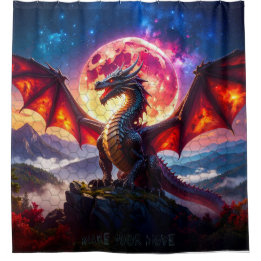 Cortina De Ducha Dragon grid 001