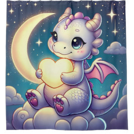 Cortina De Ducha Dragon Moon Heart
